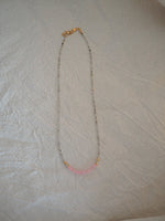 Labradorite Necklace - Pink Opal