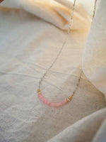 Labradorite Necklace - Pink Opal