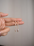 Pearl and Herkimer Diamond Earrings