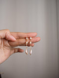 Pearl and Herkimer Diamond Earrings