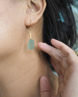Stem Earrings (Pearl, Antique Glass)