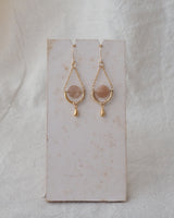Bell Earrings in Moonstone (Demi fine)