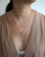 Bell Necklace in Prehnite