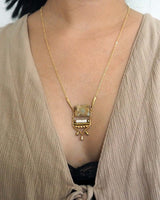 Lightcatcher Necklace - Peach Alabaster