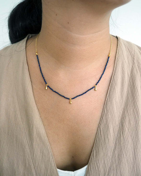 Diadem Necklace in Lapis Lazuli