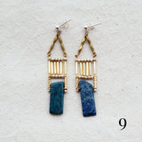 Blue Pansy Petite! Earrings
