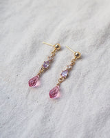 Waterlily Earrings, Pink