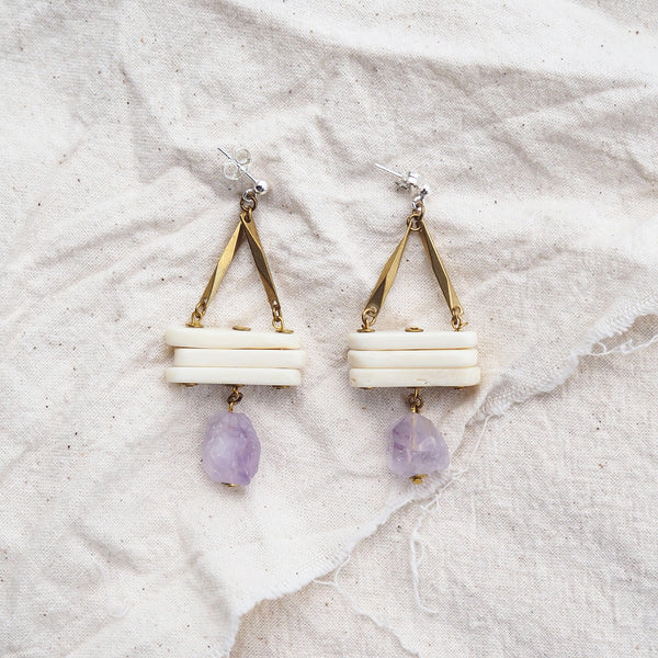 Tidal Earrings (Amethyst)