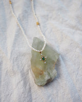 Totem Pearl Necklace, Emerald
