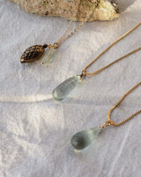 Green Amethyst (Faceted) Teardrop Necklace