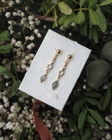 Waterlily Earrings, Aqua