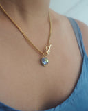 Lilac Amethyst Charm Necklace