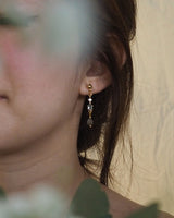 Waterlily Earrings, Aqua