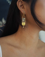 Marble Earrings, Opal (Petite)