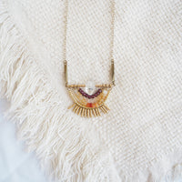 Redspot Sawtooth Necklace