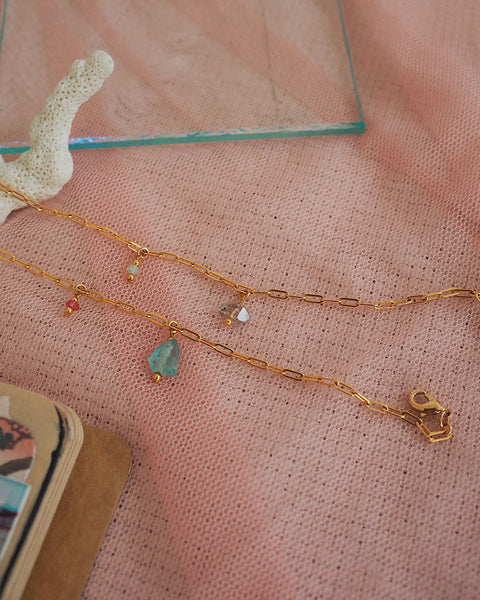 Tokyo Bay Bracelets (Tibetan Quartz, Apatite)